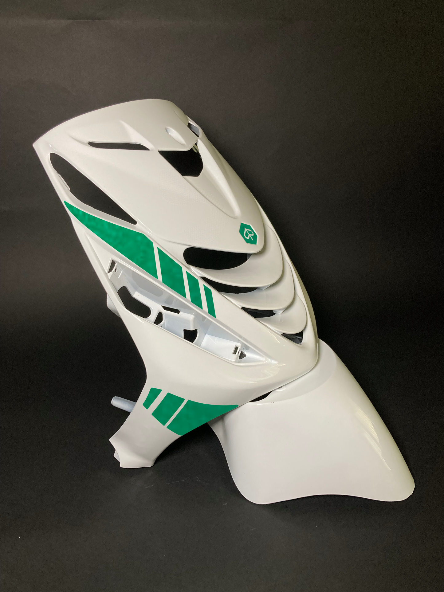 Zip Striped | Reflective Green
