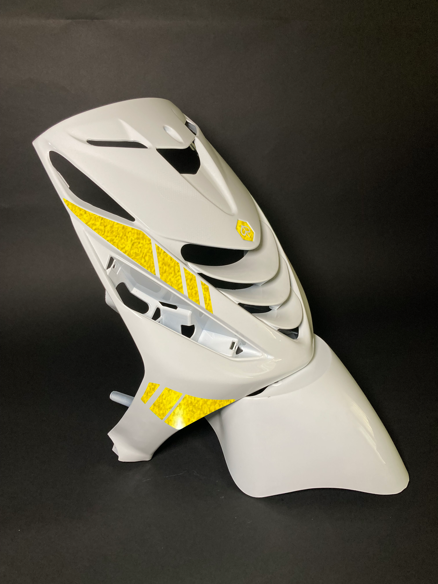 Zip Striped | Reflective Yellow
