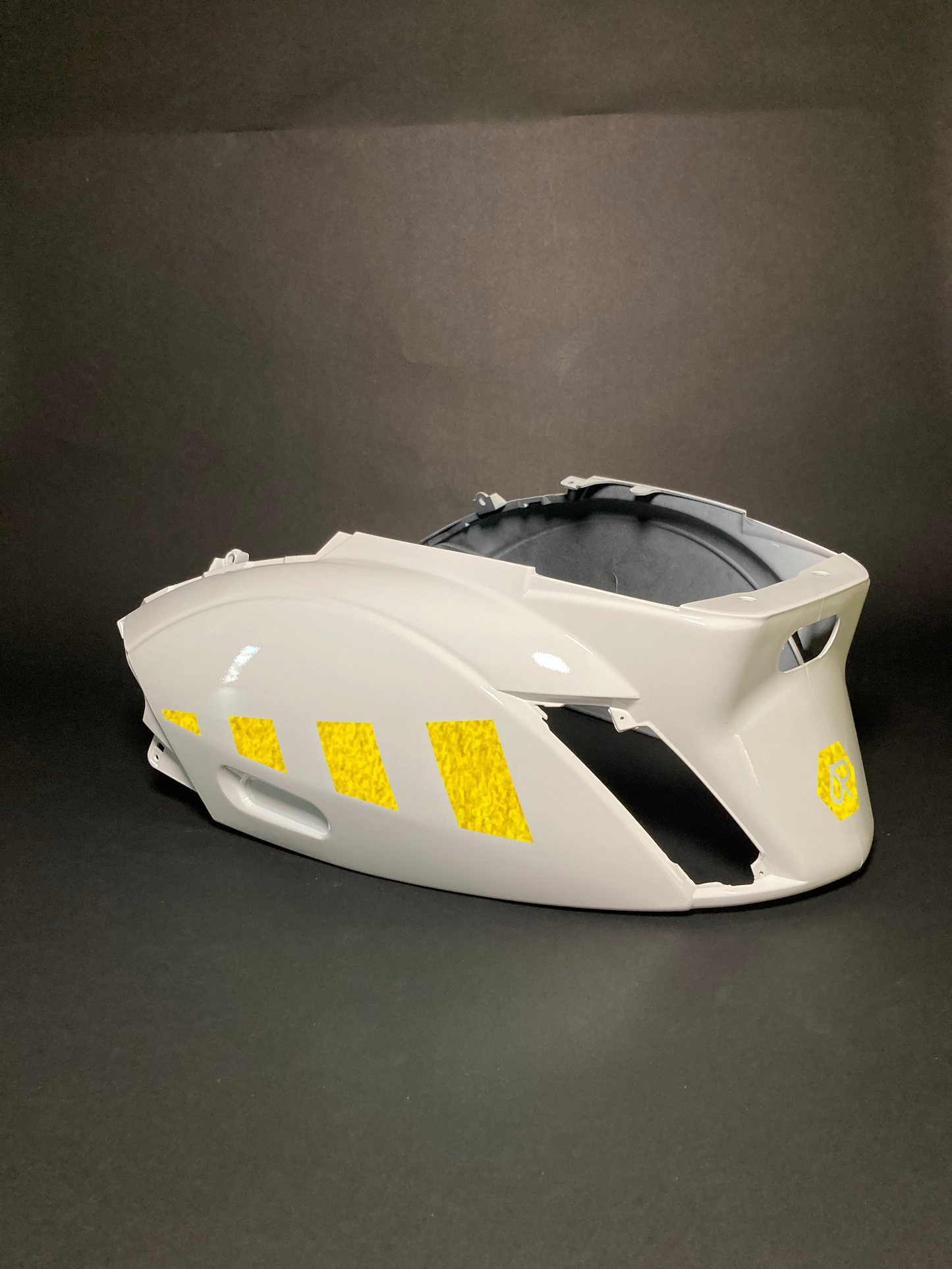 Zip Striped | Reflective Yellow