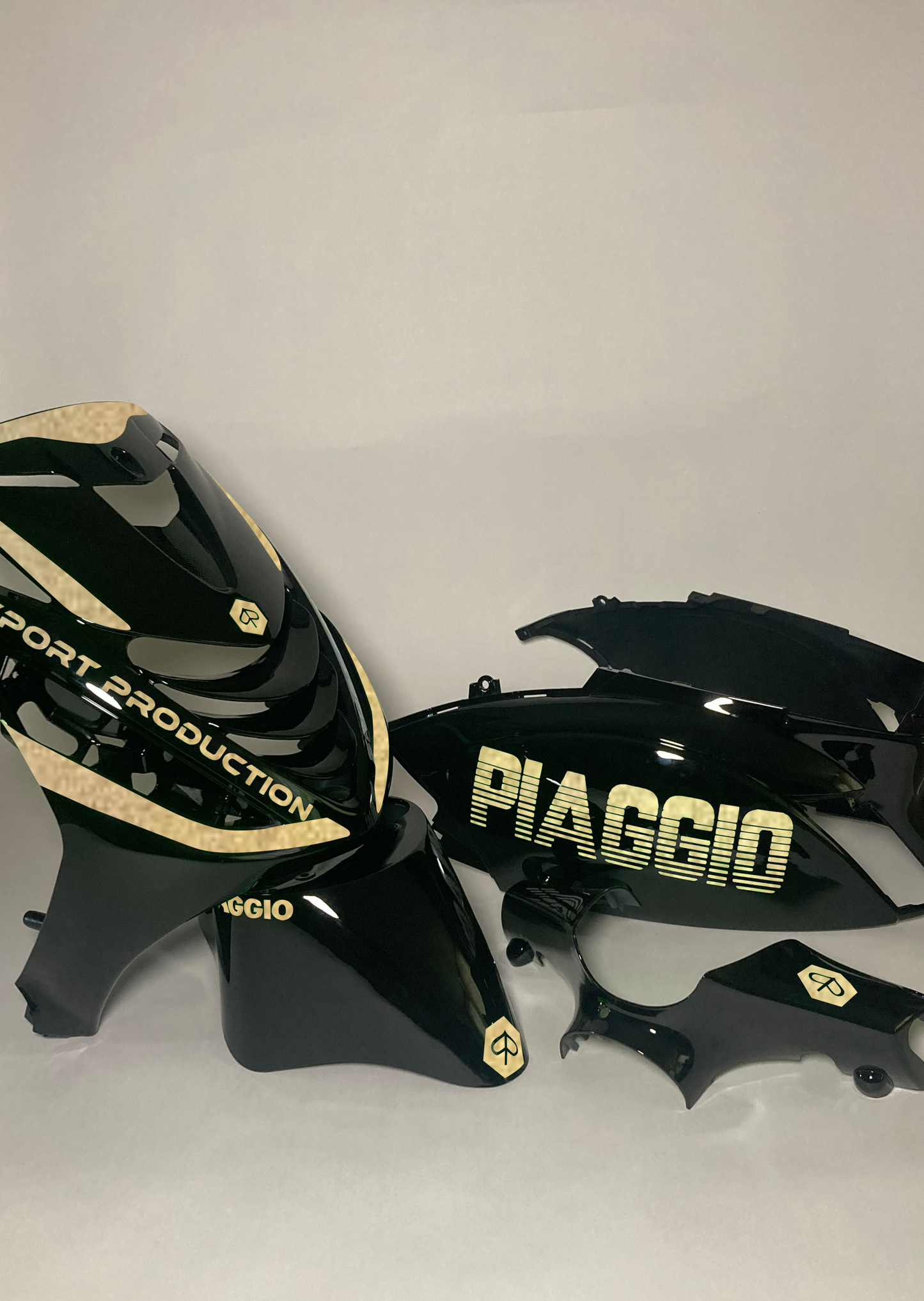 Zip Piaggio | Reflective Black