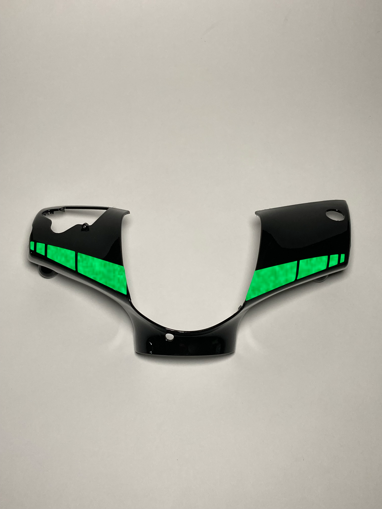 Zip Striped | Reflective Green