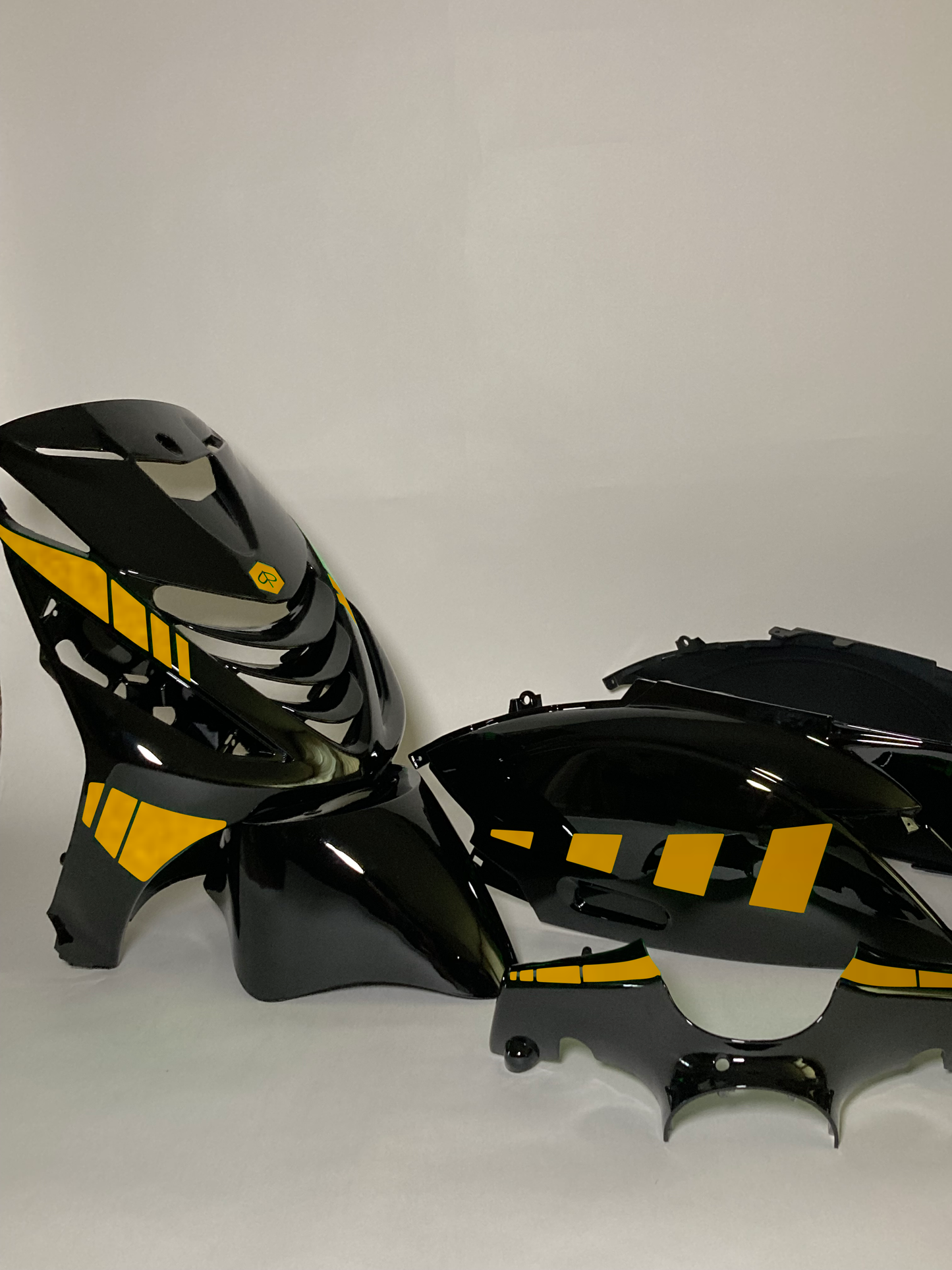 Zip Striped | Reflective Yellow