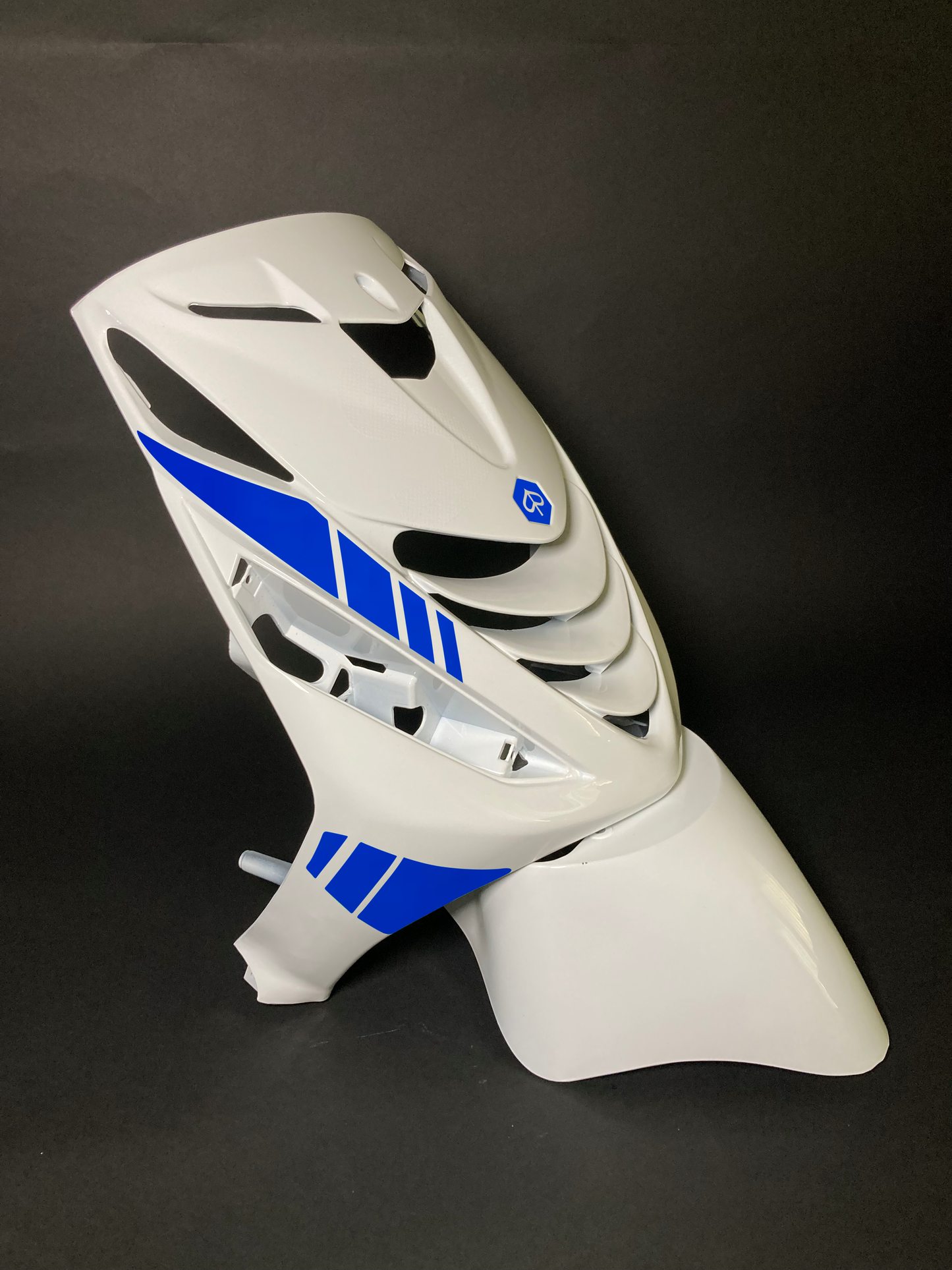 Zip Striped | Reflective Blue