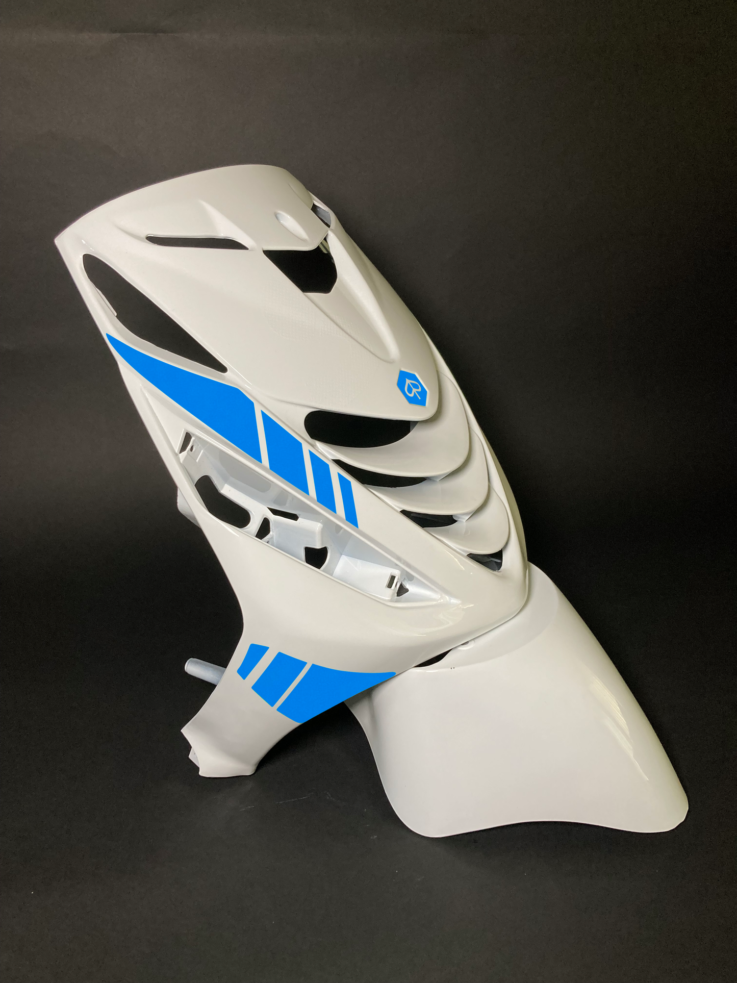 Zip Striped | Light blue