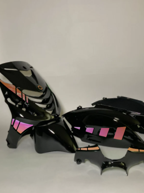 Striped | Geel/paars cameleon