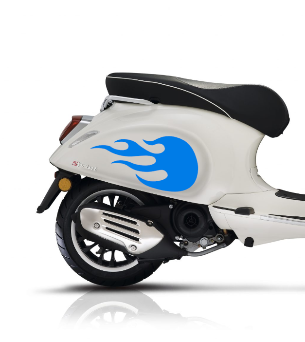 Sprint Flames | Reflectief blauw
