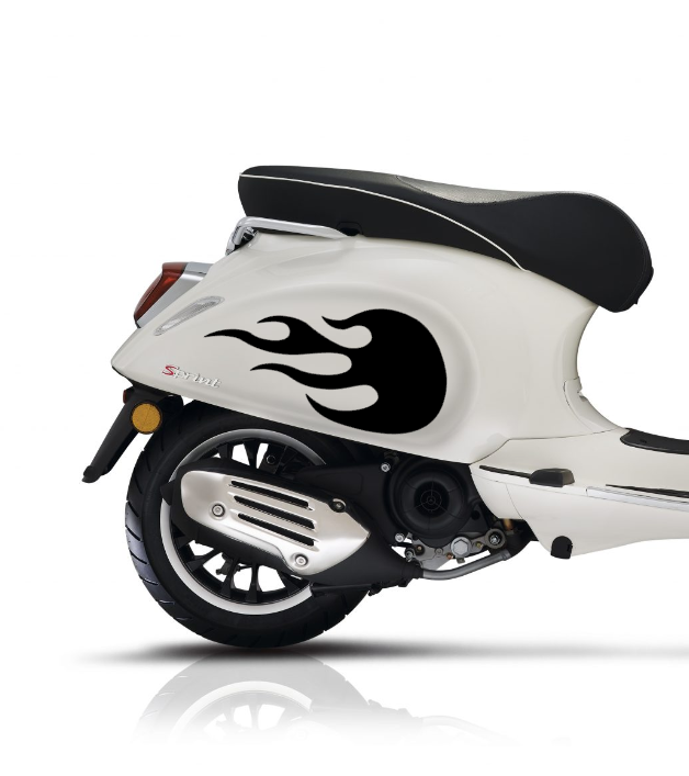 Sprint Flames | Reflectief zwart