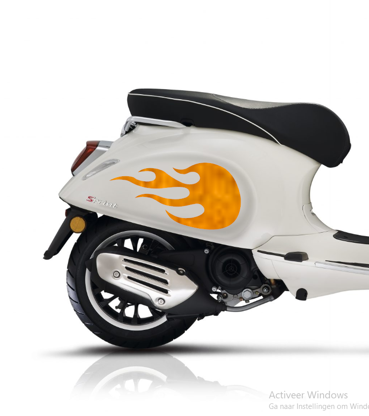 Sprint Flames | Reflectief orange
