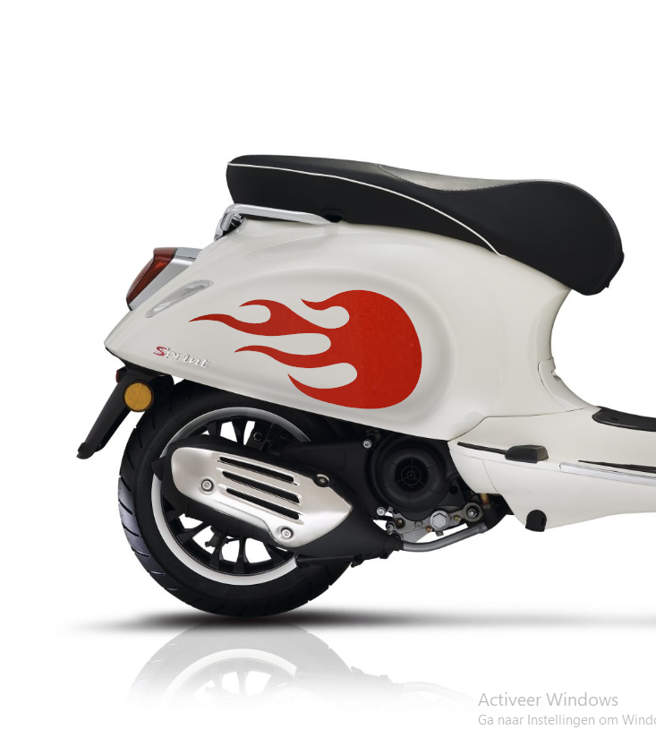 Sprint Flames | Reflectief rood