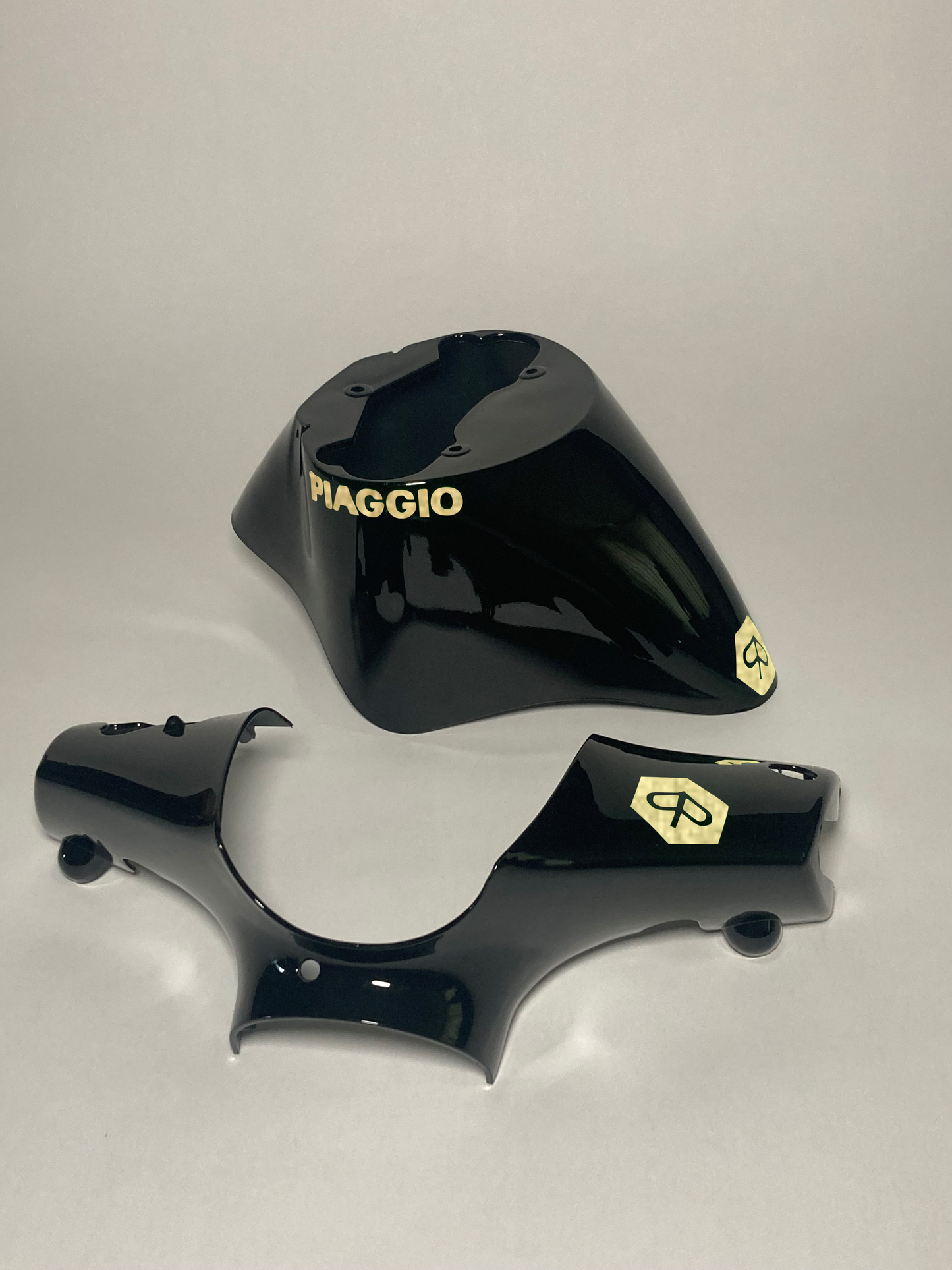Reißverschluss Piaggio | Reflektierendes Schwarz